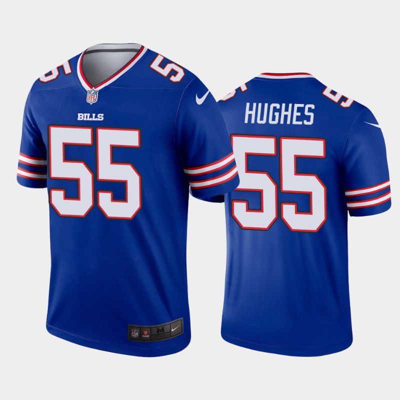 Men Buffalo Bills 55 Jerry Hughes Nike Royal Legend NFL Jersey